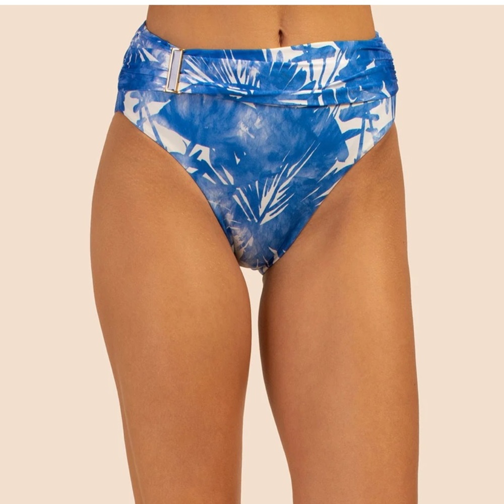Trina Turk High Waisted Basque Bikini Bottoms Only NEW